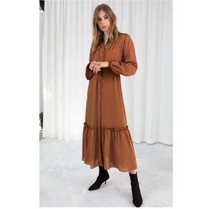 BNWT & Other Stories Polka Dot Ruffle Dress sz 6